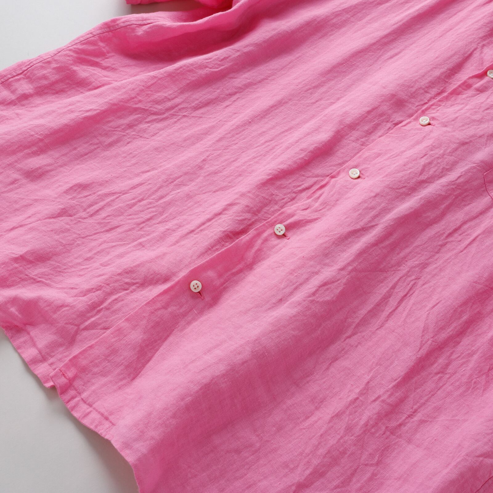 新品】SUNSHINE＋CLOUD MINTENS限定品 special linen S/S shirts PINK