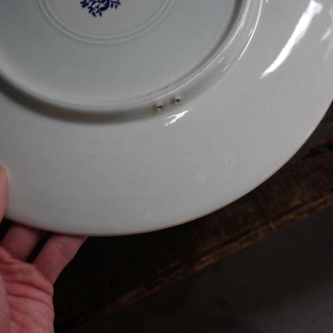古いオランダの陶器皿