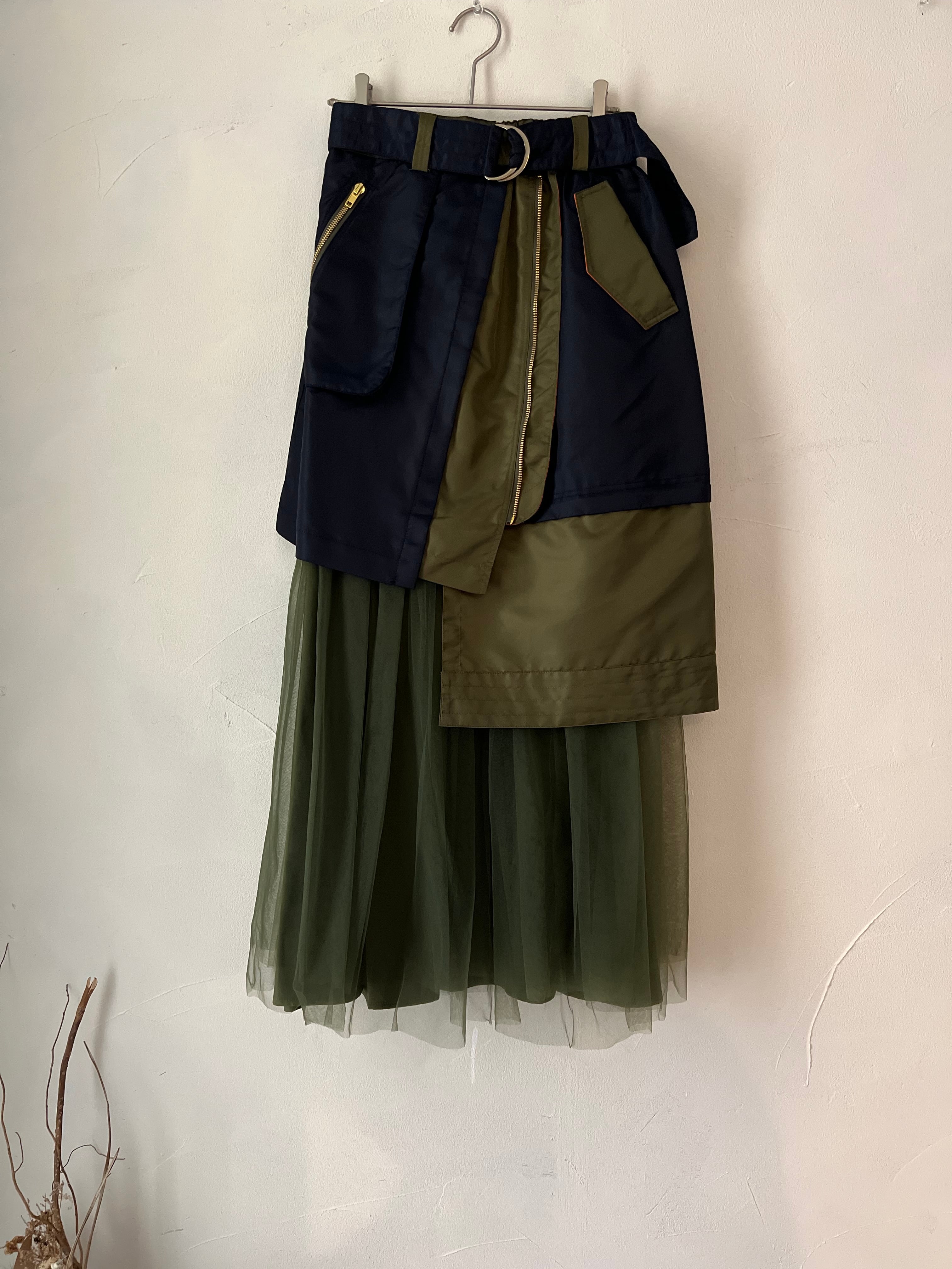 Risleyリメイクミリタリースカート