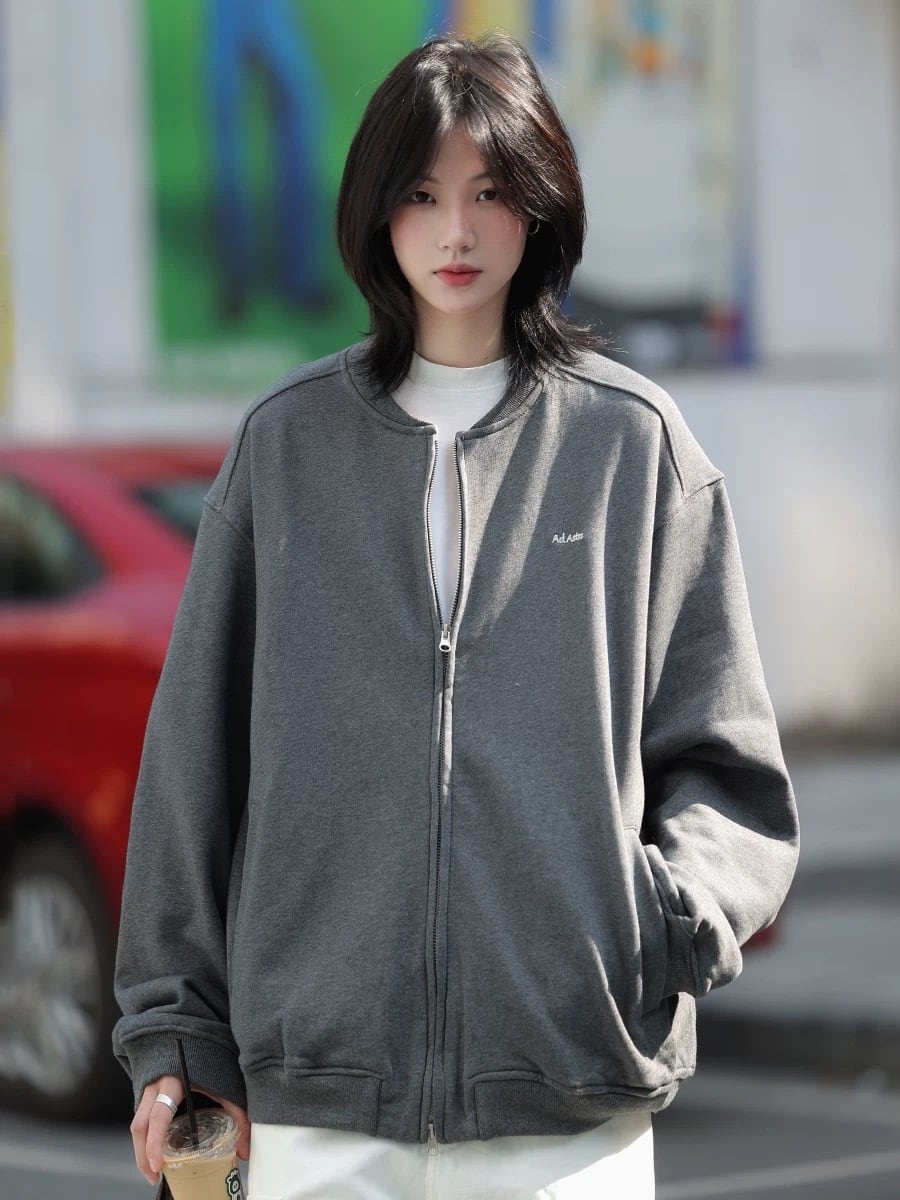 ルーズジップカーディガン / Loose Zip Cardigan