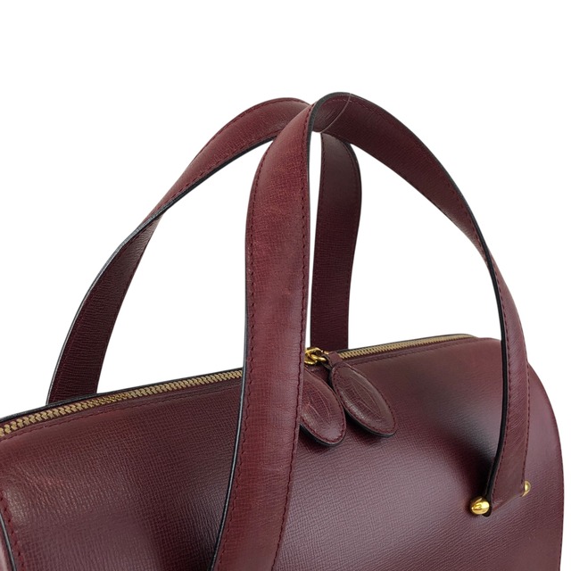 Cartier カルティエ マストライン ハンドバッグ ボルドー レザー 2way vintage ヴィンテージ オールド d6tb8y