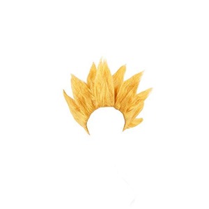 【人気】Miccostumes 男性 サイヤ人 コスプレ ウィッグ 仮装 道具(ゴールド)