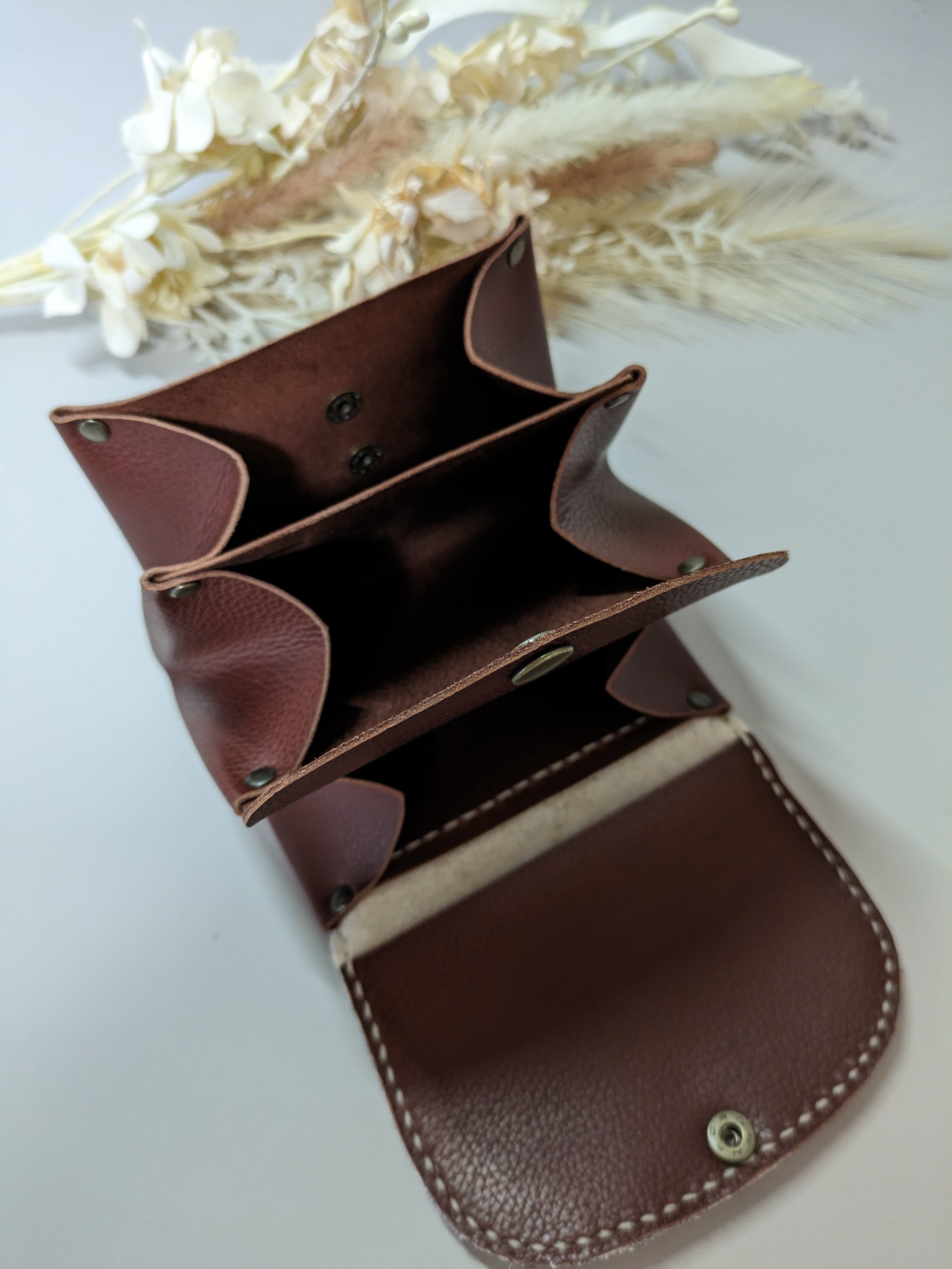 ぐしぐし手縫い＊お札が折らずに入るアコーディオンウォレット＊バンビ×N