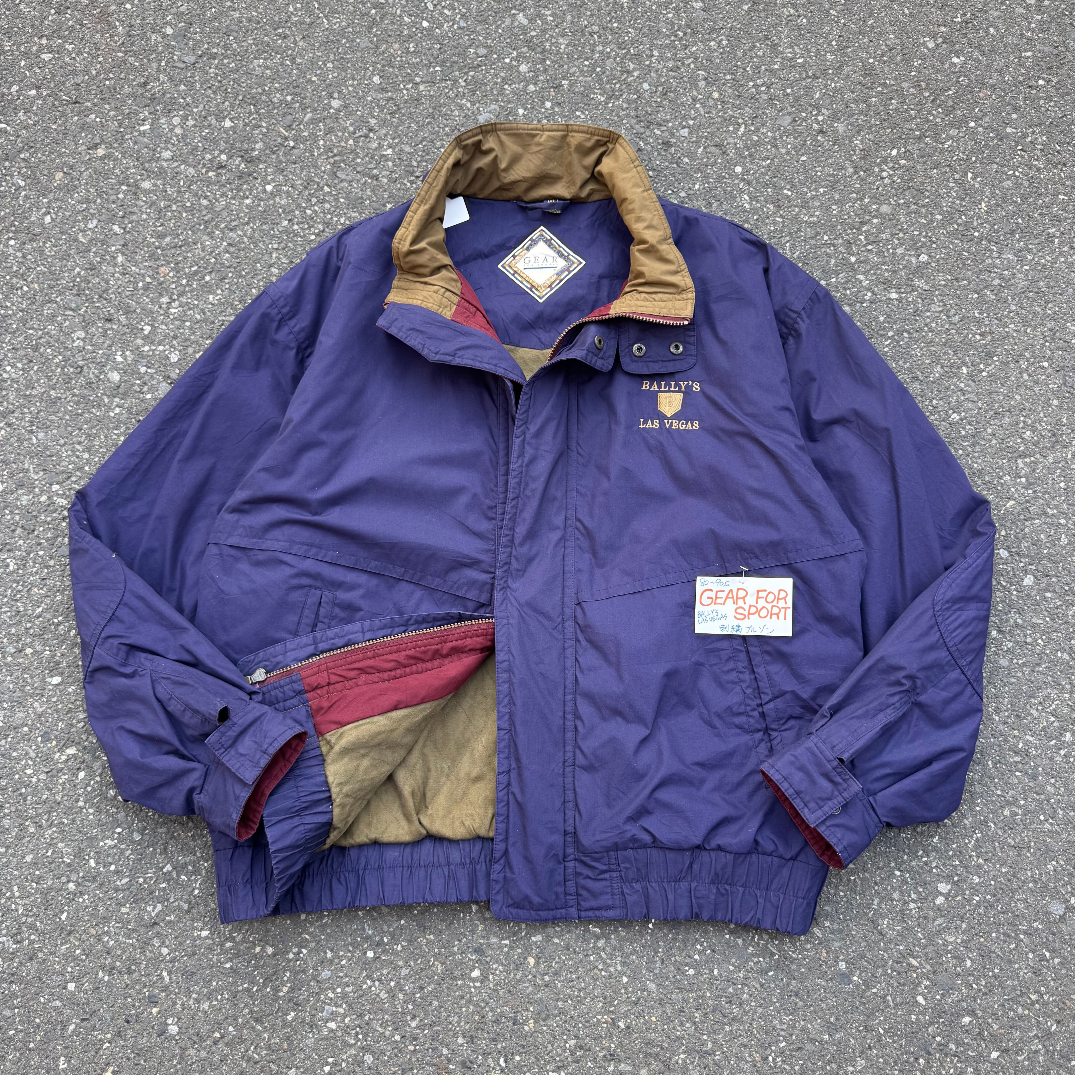 80~90s GEAR FOR SPORTS BALLY'S LAS VEGAS 刺繍ブルゾン AKB | 古着屋