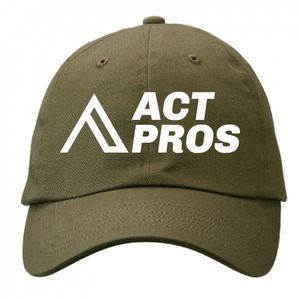 【EQUIPMENT／UNISEX】ACTPROS オリジナルロゴ コットンツイルローキャップ【4colors】