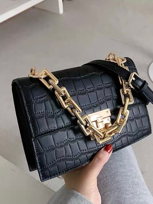 gold chain bag