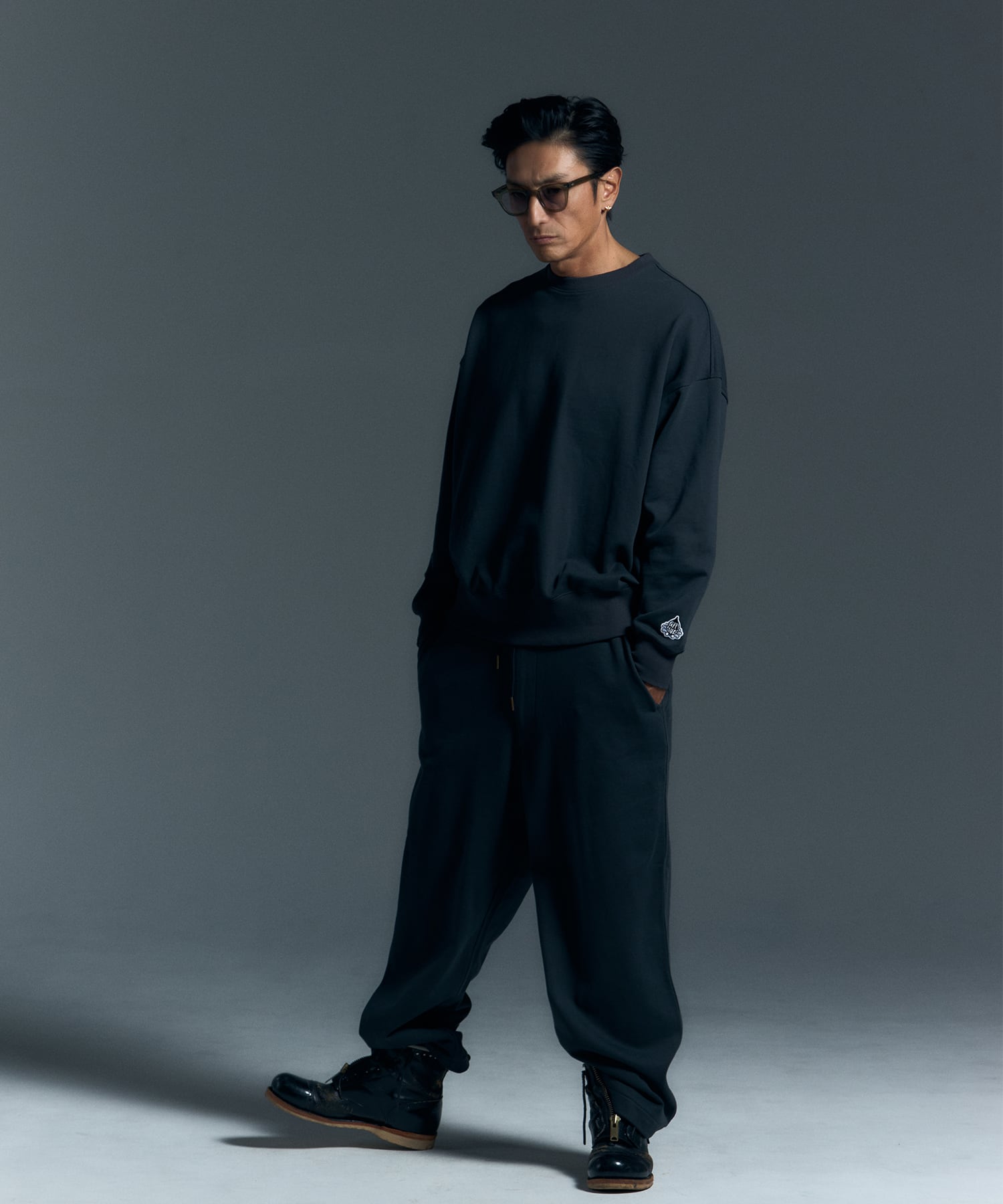 WIDE SWEAT PANTS［HSP001］ | HAPPY SAUCE
