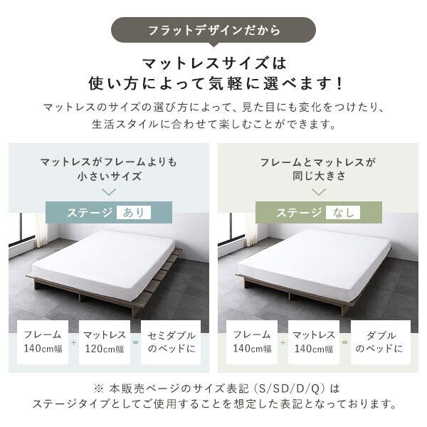 ダブルベッド ベッド ダブル グレージュ ボンネルコイルマットレス付き