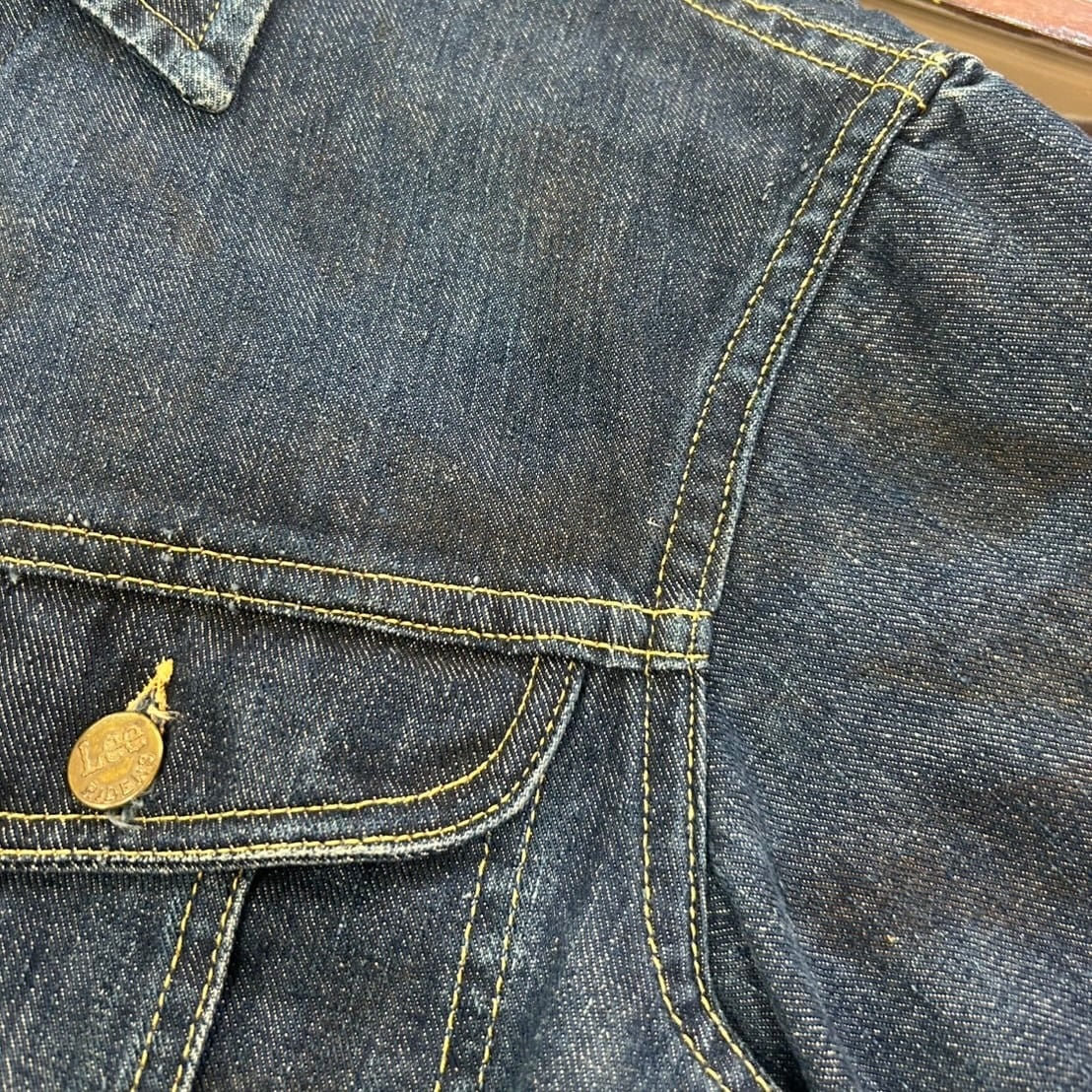 USA製 60's Lee/リー 101Jデニムジャケット Gジャン 濃紺 ヴィンテージ