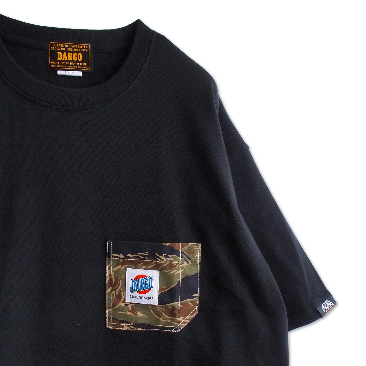 【DARGO】"9onz MAX WEIGHT" Working Pocket T-shirt（Tiger Camo ver.）