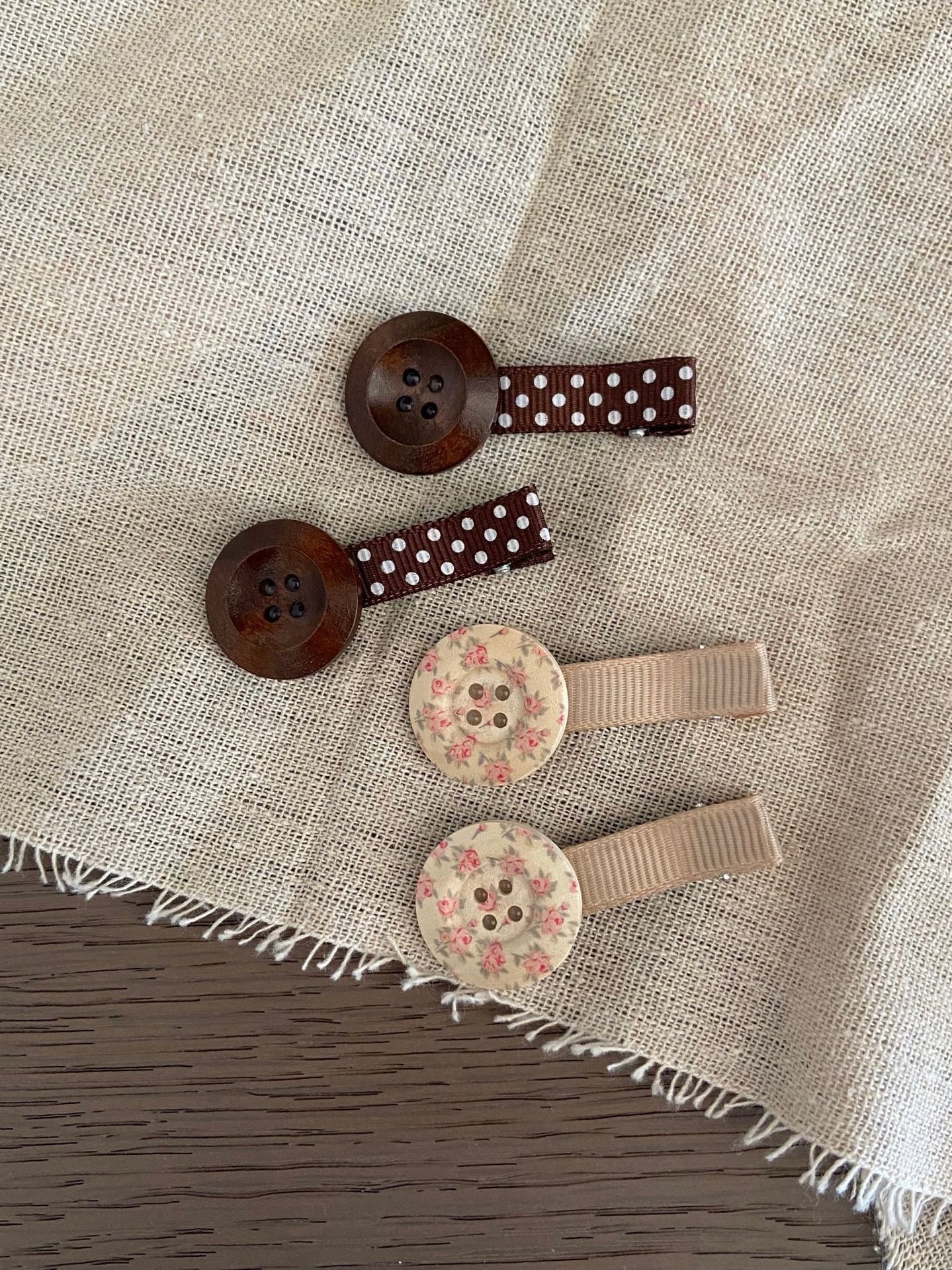 【即納商品】retro wood button