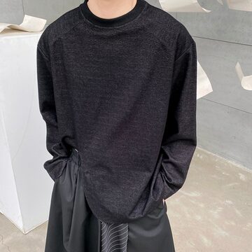 YOKO SAKAMOTO / NOMAD KNIT BIG SWEATER BLK | Pay ID