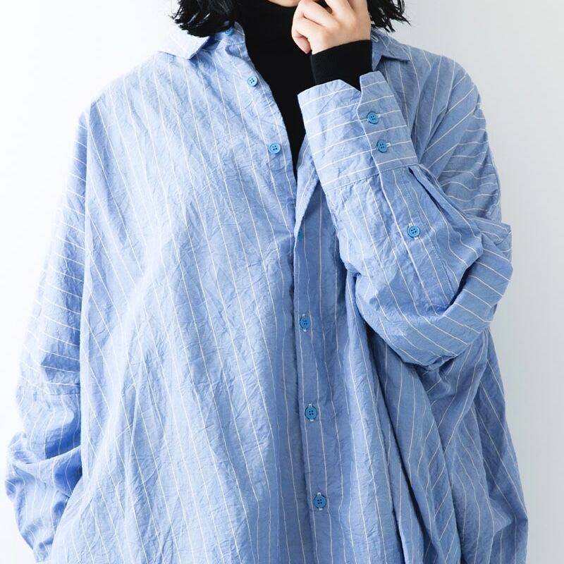 Veritecoeur ヴェリテクールVC-2419 バックギャザーシャツ | hanahana