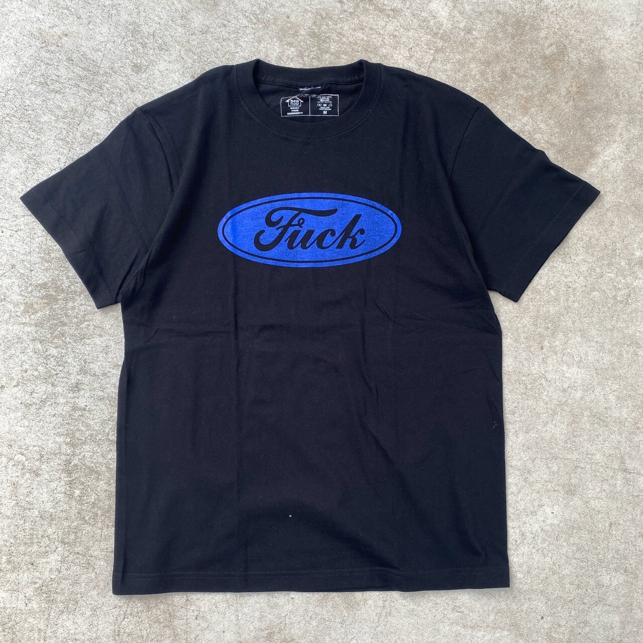 RIVERSIDE BASE 『BlueOval F**K』T-SHIRTS / BLACK