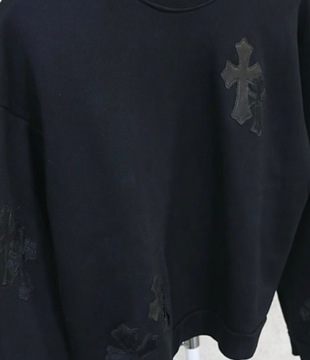 CHROME HEARTS クロムハーツ クルーネック スウェット クロスパッチ