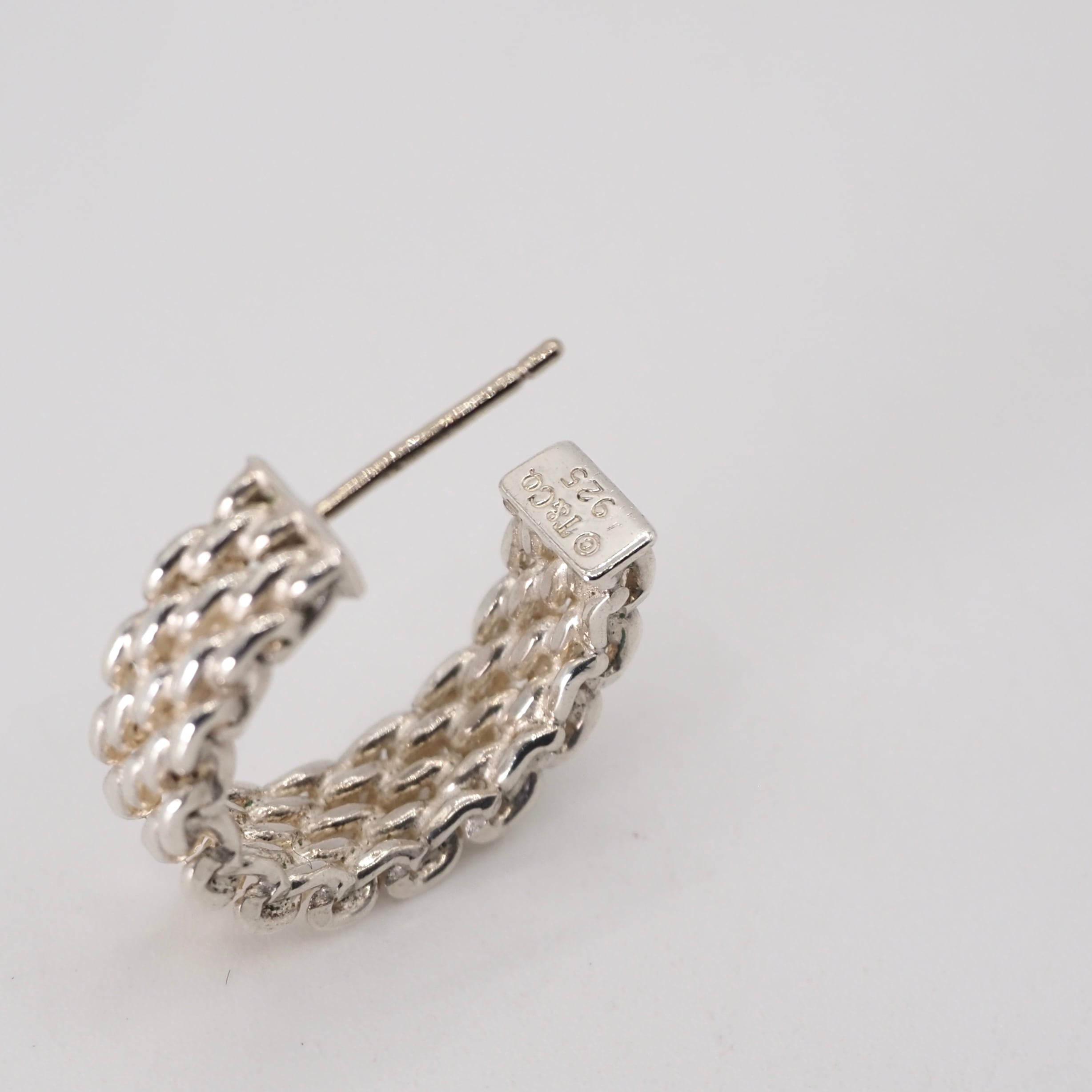 Tiffany&Co. サマセットメッシュピアス シルバー925 ティファニー