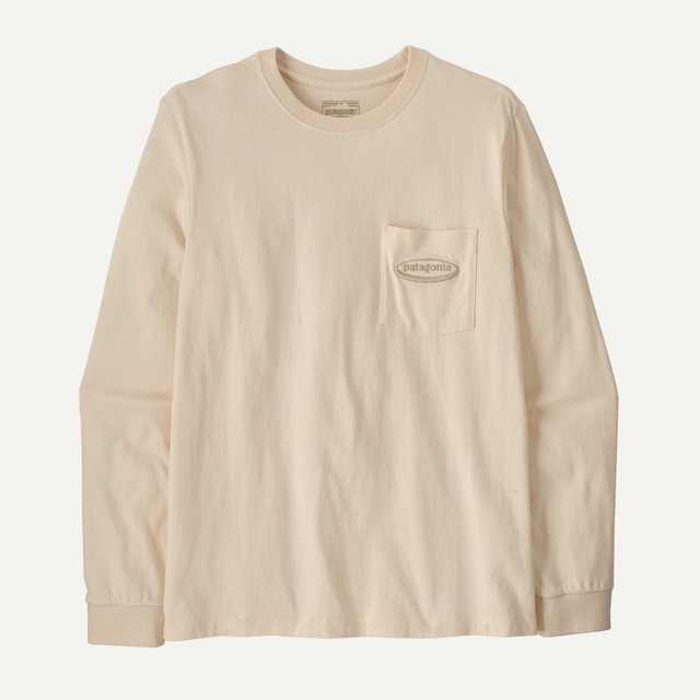patagonia パタゴニア ／ メンズ・ロングスリーブ・ミッドウェイト・'95 オーバル・ロゴ・ポケット・Tシャツ #UDNL