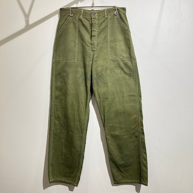 60S US ARMY Baker Pants Trousers Pants 60年代 ベイカーパンツ バックサテン 民間 13スターボタン W33L32