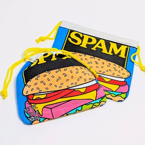 ✨️可愛すぎて何枚も欲しい♡✨️アメリカンキャラクターPURSE 【 SPAM ( スパム )  】巾着袋〚アメリカン雑貨 アメトイ〛