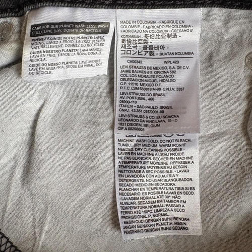 【W34 L30】00s usa levi's ブラック 559 詳細写真7