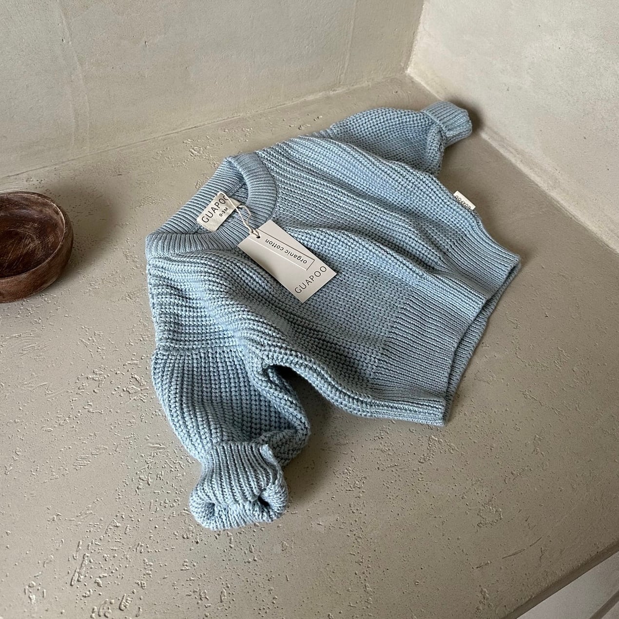 ご予約【GUAPOO】CHUNKY SWEATER BLUE HEAVEN 12月入荷予定