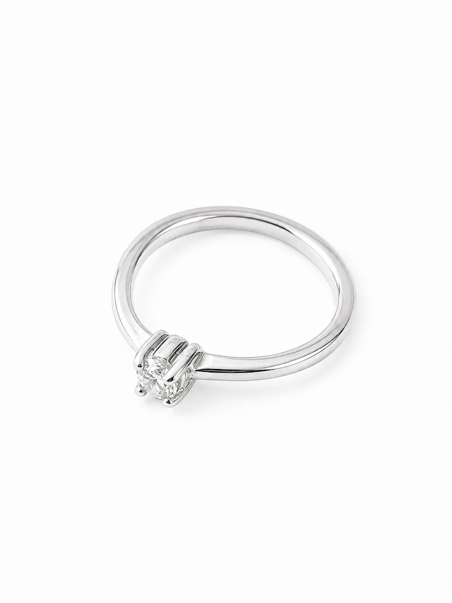 (SV925)one point cz  ring