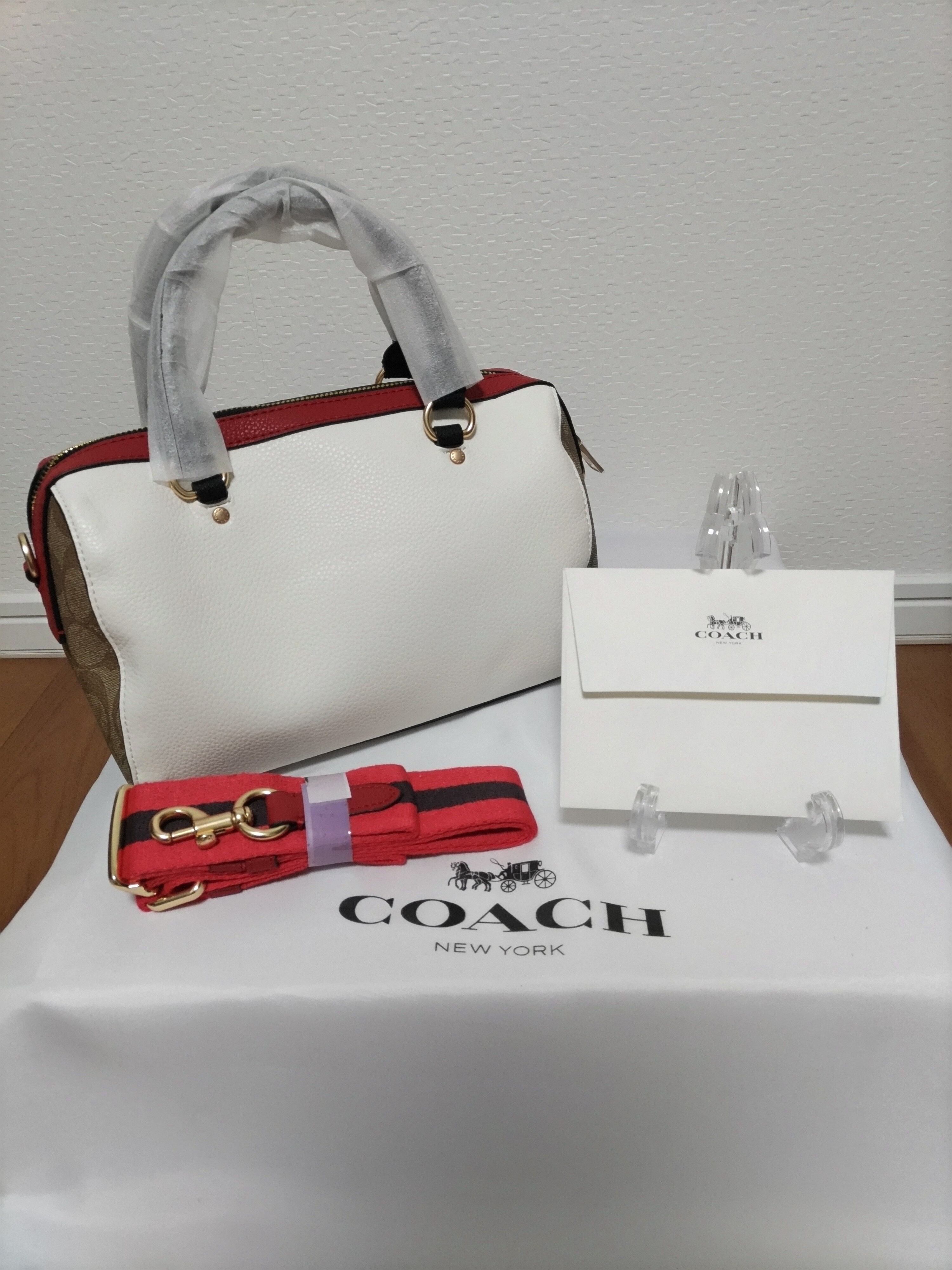 COACH コーチ 2WAY ショルダーバッグ ボストン スヌーピー レザー  