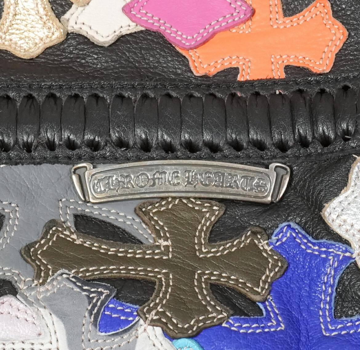CHROME HEARTS クロムハーツ クロスパッチ カバン マルチカラー