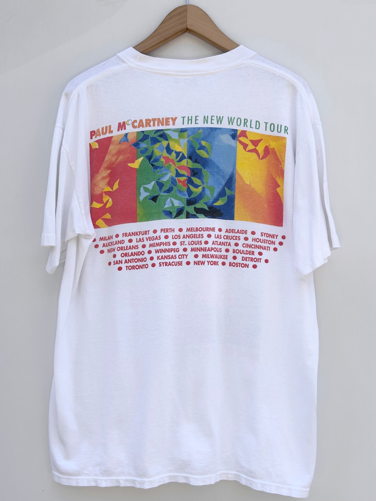 90s "PAUL McCARTNEY" WORLD TOUR Tee Size L程