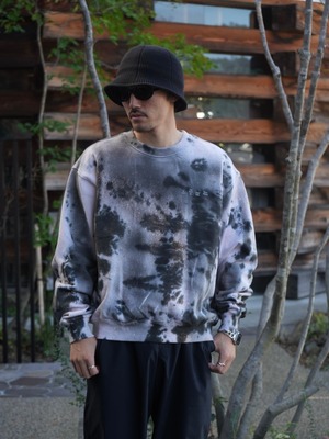 BAL バル【 LOGO TIE DYE CREW SWEAT by YUKIDYE】