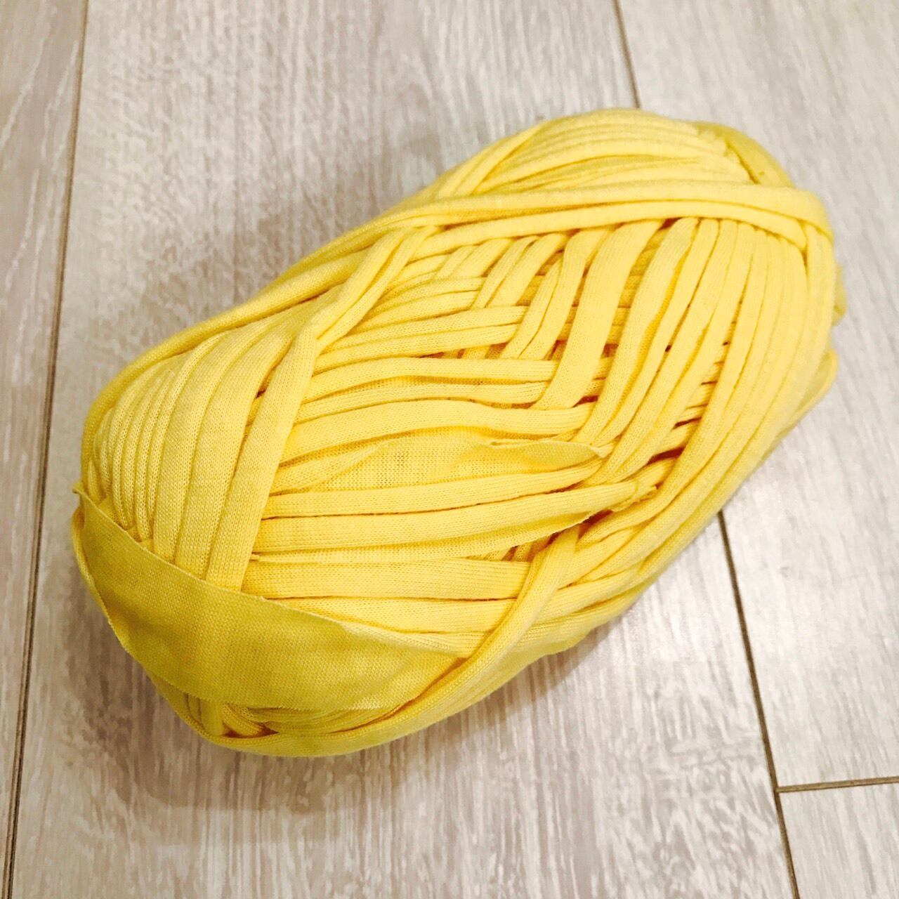 イエロー 黄色 1玉 30m Tシャツヤーン | T-SHIRT YARN MANIA ~T
