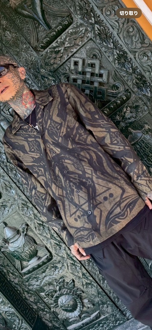 jondix　Design  linen &cotton　long-sleeved shirt