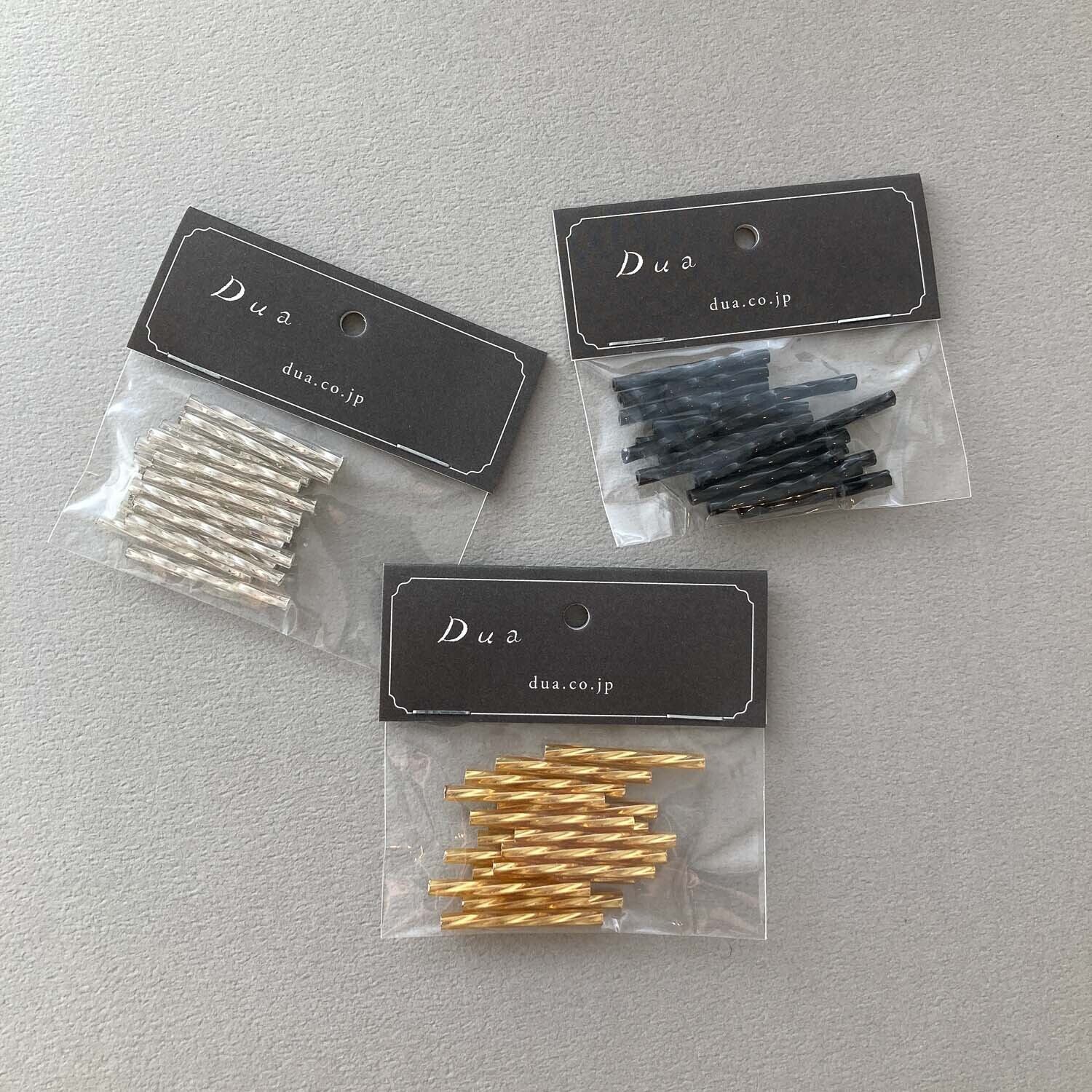 ガラスツイスト竹ビーズパック（16p） | Dua-アクセサリーパーツショップ