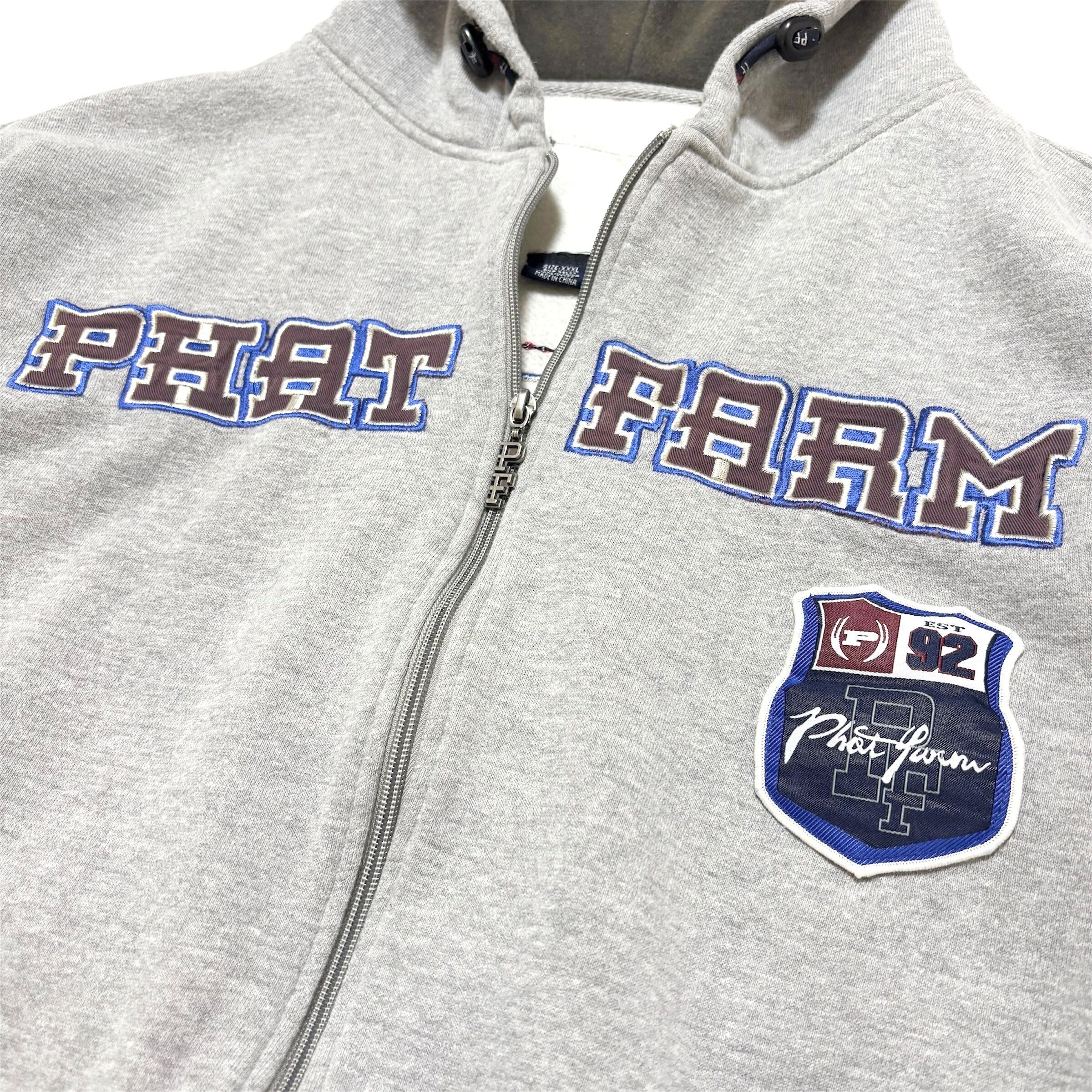 PHATFARM ファットファーム　スウェット　ジップパーカー 中古 ファットファーム FHAT FARM ジップパーカー フーディー