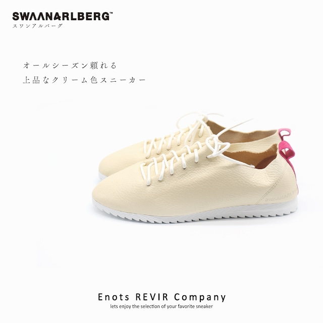 SWAANARLBERG スワンアルバーグ シューズ レディース　レザーシューズ LACE UP SHOES SW-L01-L01-CR CREAM クリーム