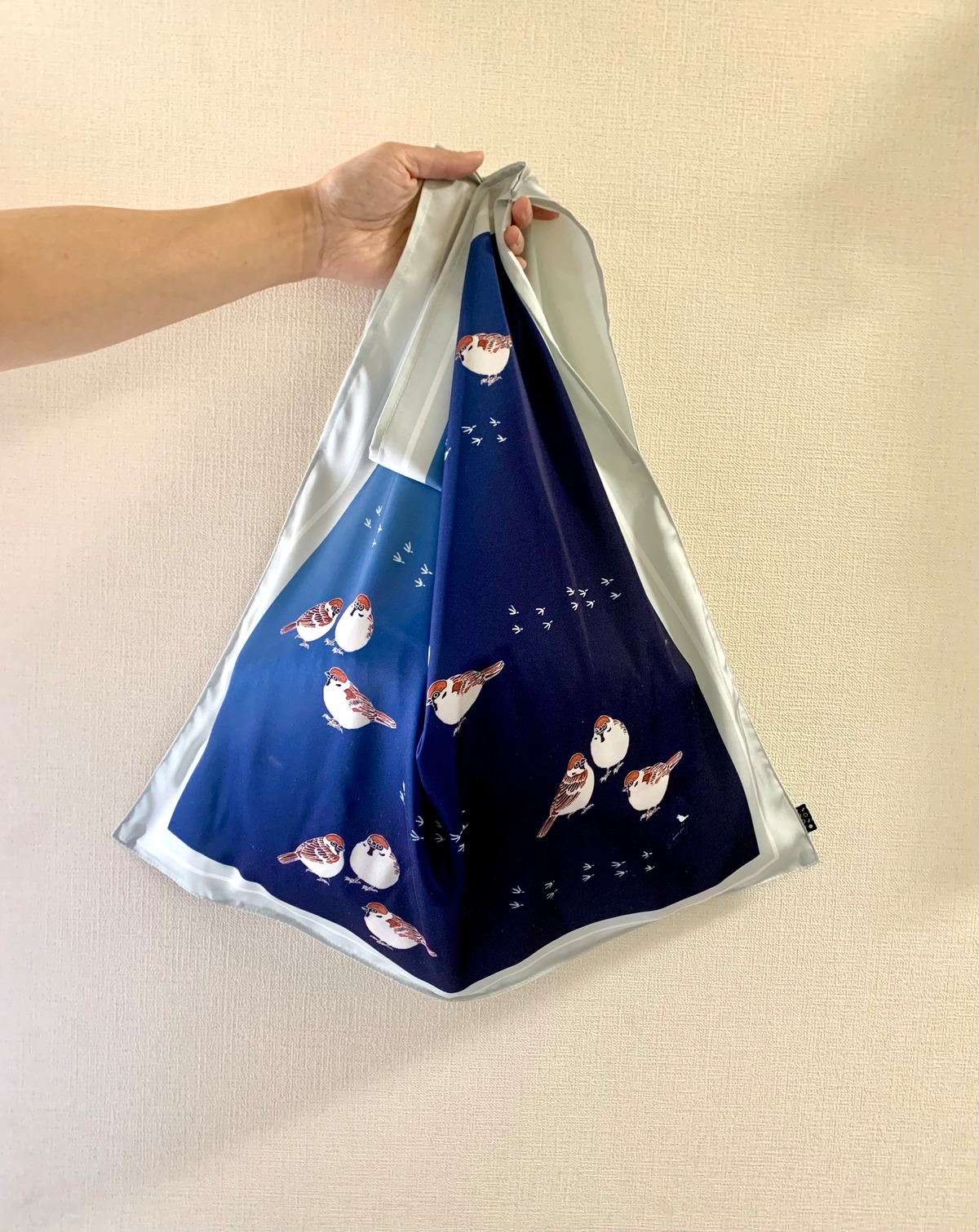 デジタル友禅スカーフ エコバッグ かさ張り
