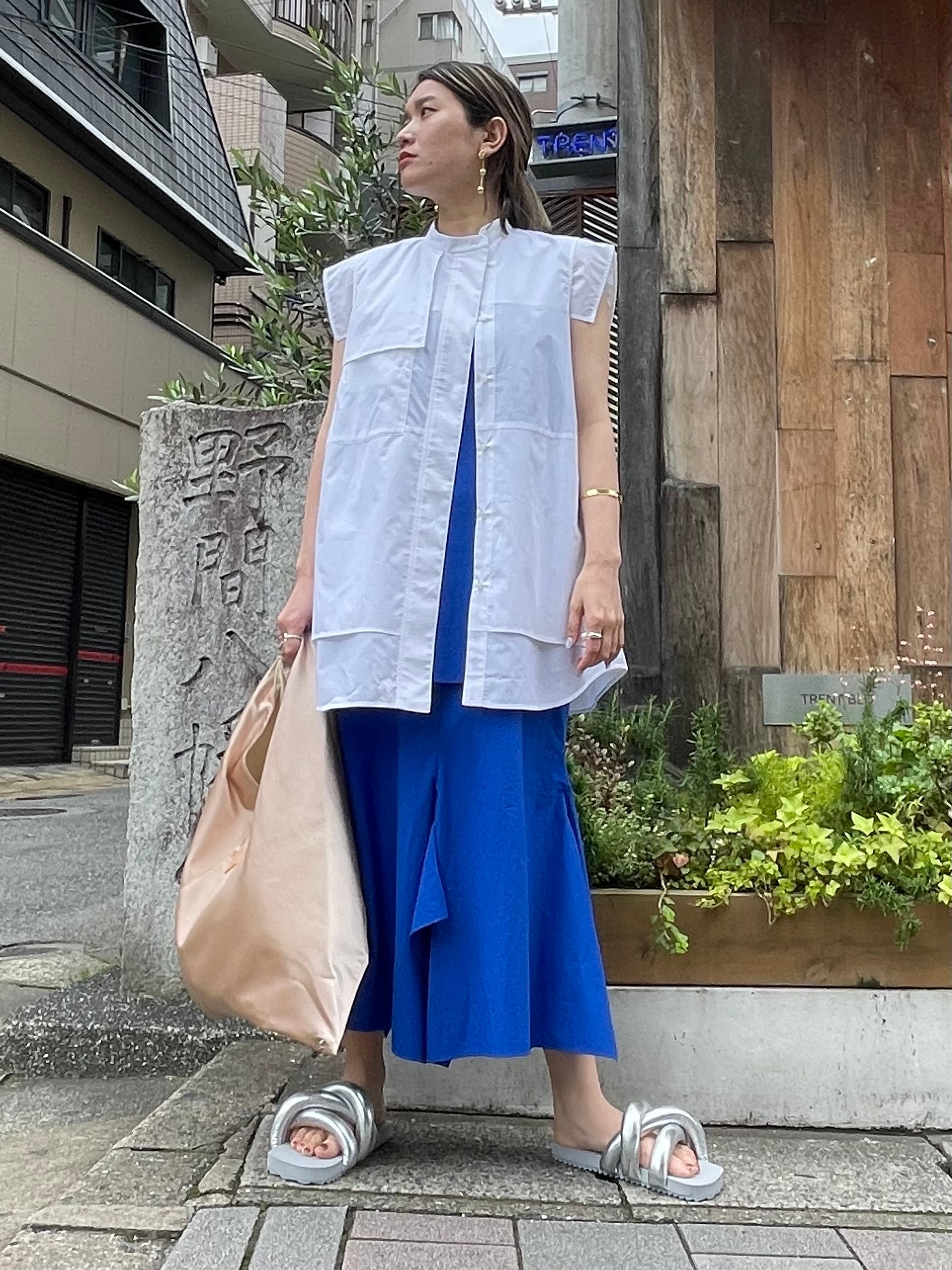 23SS】ENFOLD エンフォルド / SQUARE FRENCH SHIRT | TRENTオンライン ...