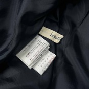 LOIS CRAYON ロイスクレヨン タック プリーツ フレア スカート サイズ M /ホワイトシルバー×ネイビー×ブラック