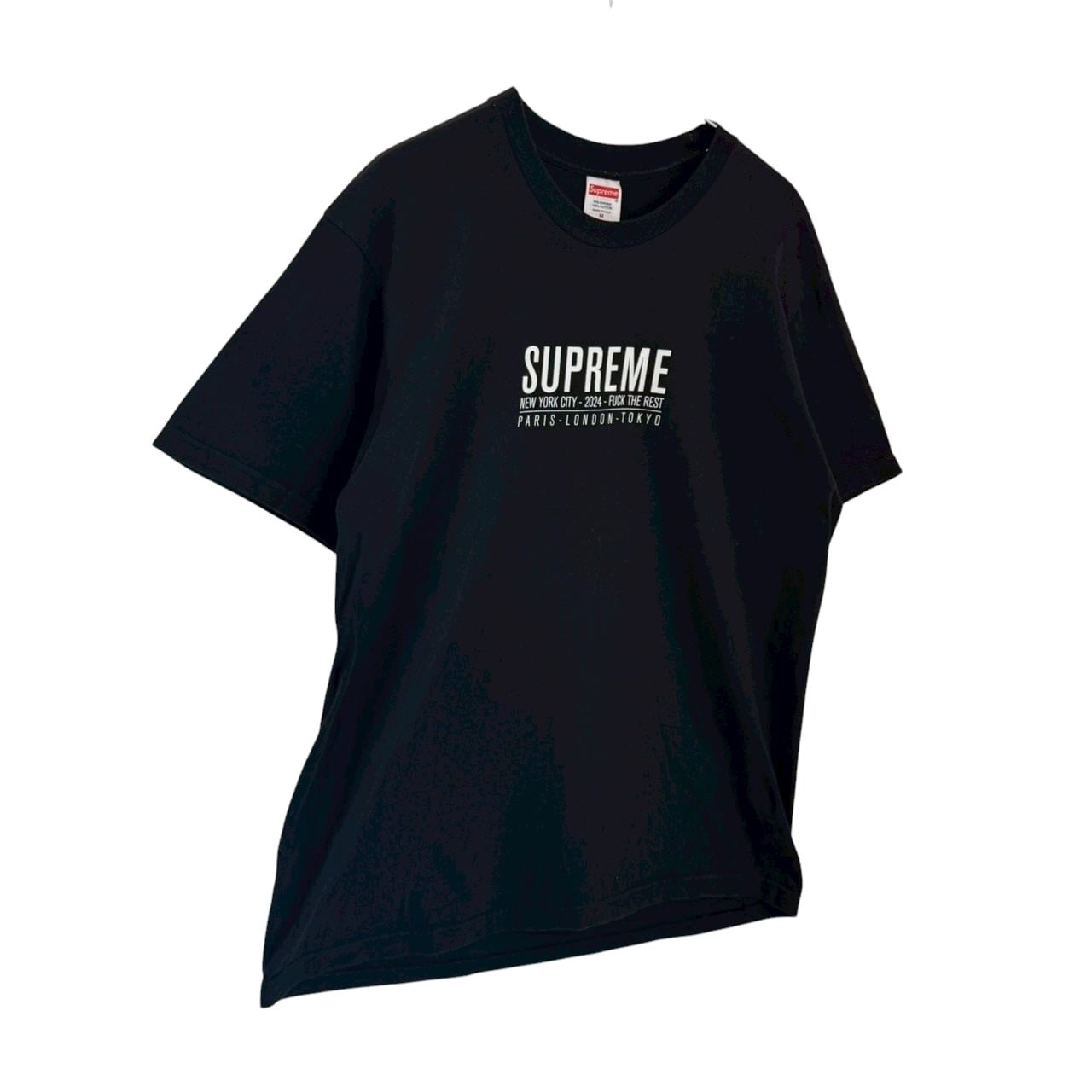 Supreme プリントTシャツ ブラック S supreme シュプリーム Tシャツ M センターロゴ プリントロゴ | 古着屋