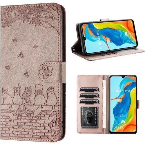 新品) P30 Lite Premium HUAWEI HWV33 スマホショルダー 手帳型 ケース 