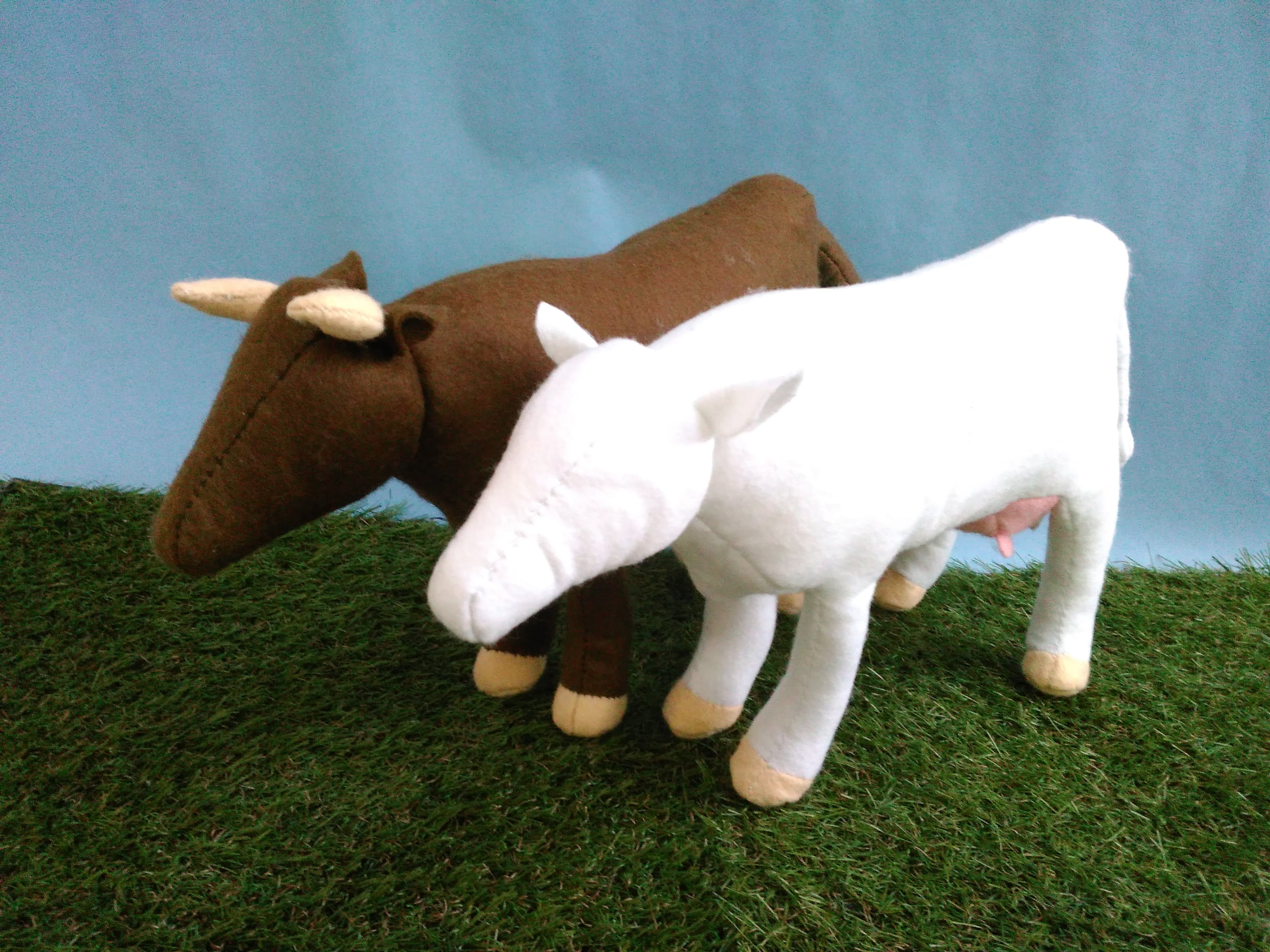 型紙】ウシ ぬいぐるみ | ぱぱぃやヌイグルミ型紙ショップ