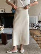 【新作5%OFF・3日間】Two-pocket stretch Skirt_3colors