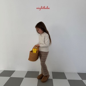 【night bebe】ニットフレアパンツ 90〜130cm  2241115