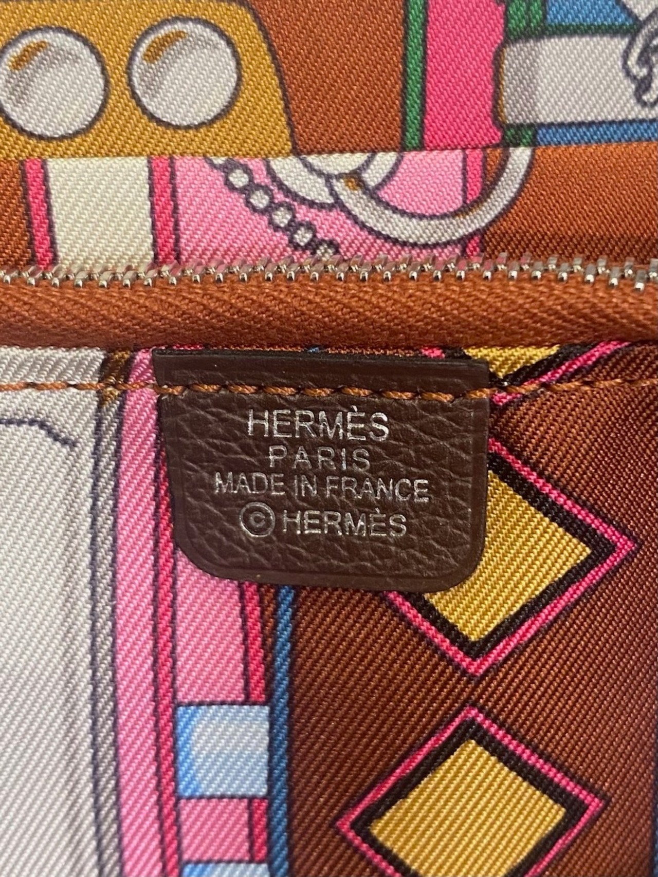 Hermès エルメス アザップシルクインロング 財布 H085241CK-B MOKA/PAPRIKA