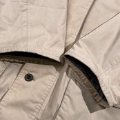 90s BURBERRY バーバリー 中綿ライナー付き ジャケット ハーフコート L/ベージュ系 メンズ ビンテージ