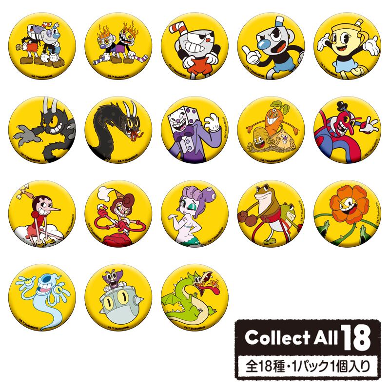 Cuphead カップヘッド ボタンカンバッジコレクション エンスカイ Controller Company Official Online Store
