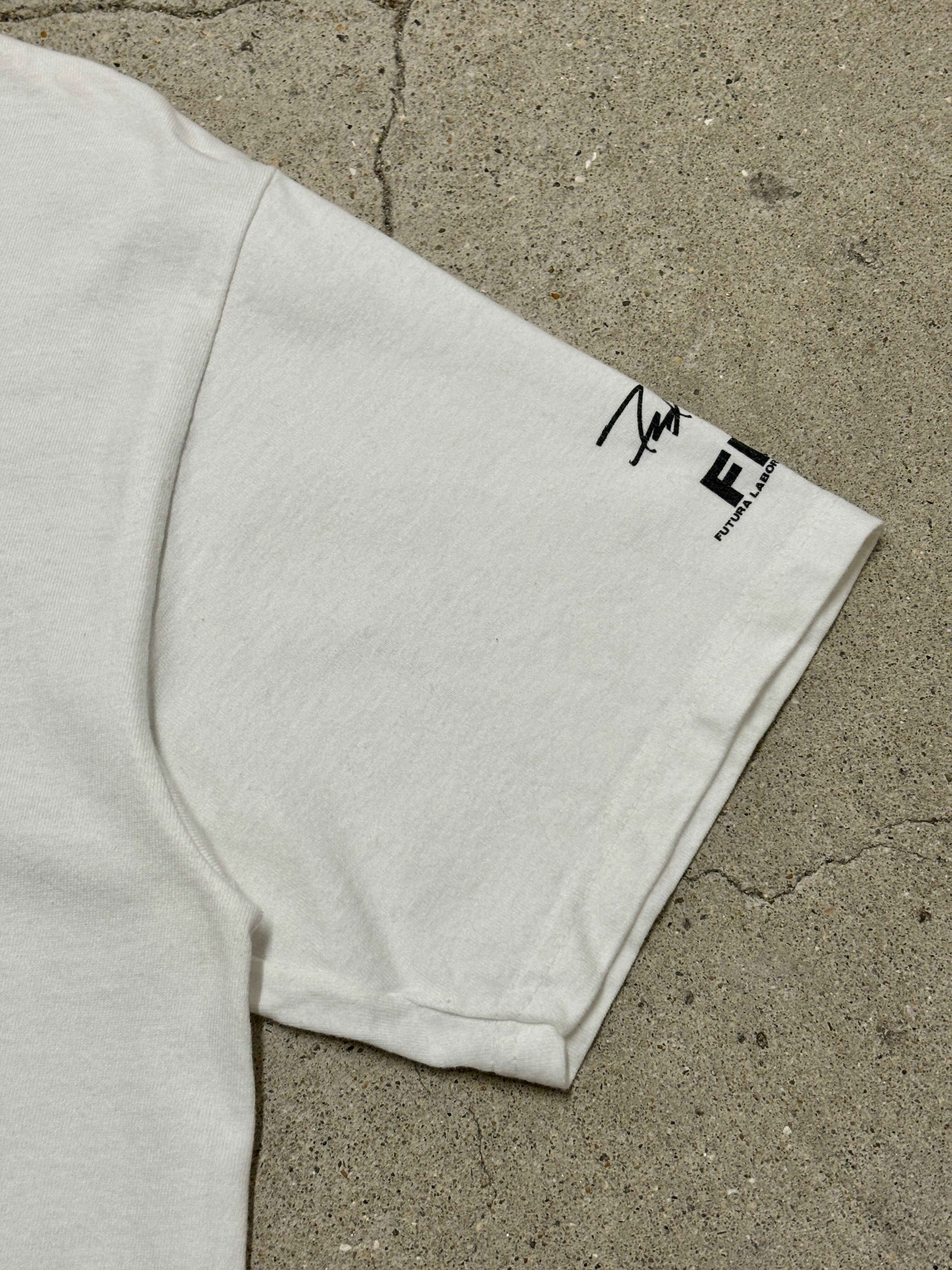 【超希少】 Stussy FUTURA 限定Tシャツ 直筆サイン&ドローイング 超希少】 Stussy FUTURA 限定Tシャツ 直筆サイン&ドローイング