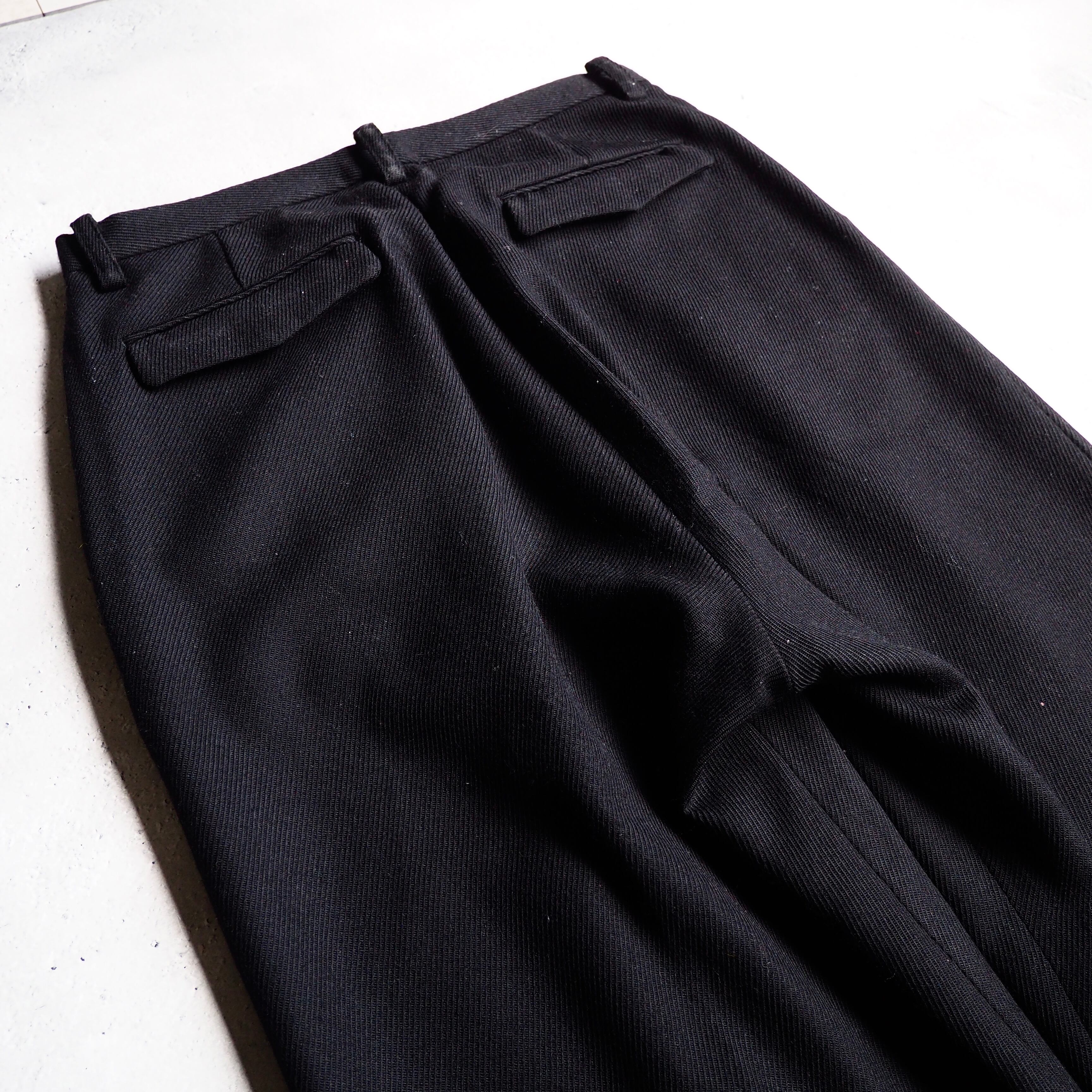" the Sakaki " ” 極上 ” Black Beautiful Silhouette Wide slacks Pants