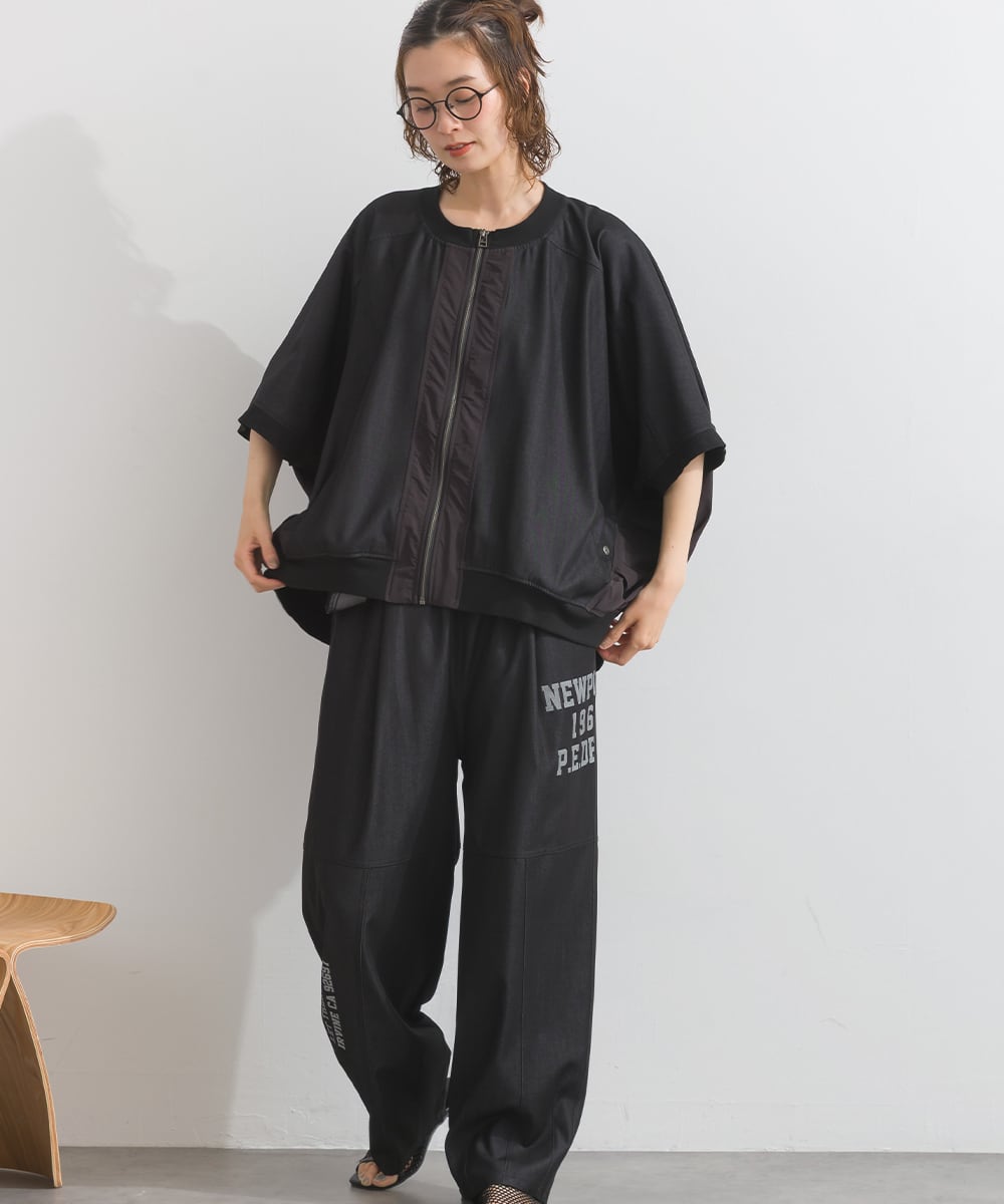 J262003 【接触冷感シリーズ】 半袖ZIPブルゾン / Cool Touch Short