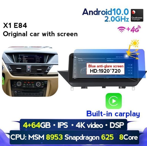 BMW X1 E84 2009-2015 アンドロイドナビ 64G ビルトイン carplay with original screen -YA-1125